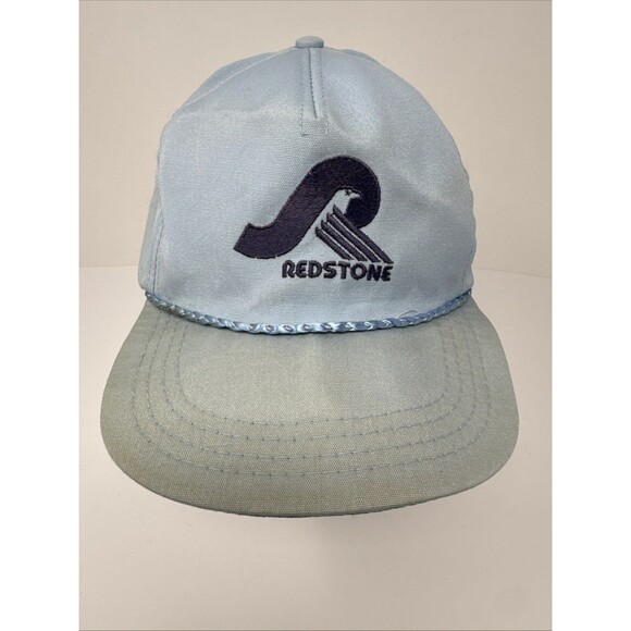 Vintage Redstone Arsenal Huntsville AL Trucker Style Hat Cap Rope Light Blue - Picture 1 of 11